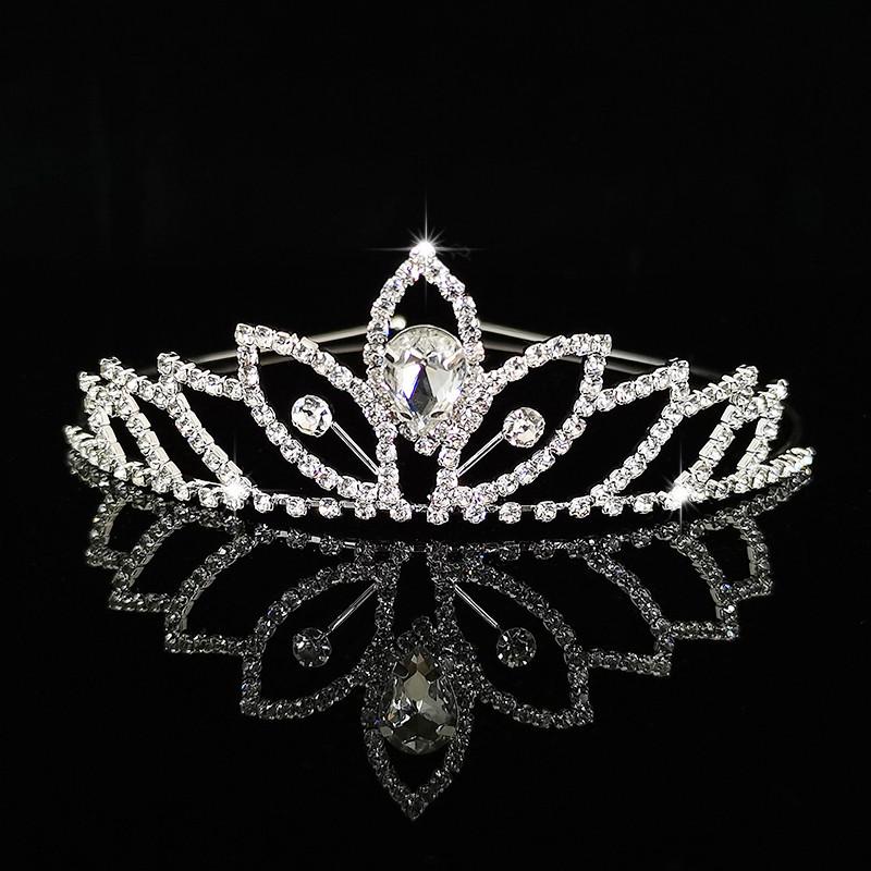 Μόδα Crystal Crown Νυφική Κεφαλή Κορίτσι Παιδικό Στέμμα Αξεσουάρ Μαλλιών Φωτογραφία Γάμου Αξεσουάρ φορέματος