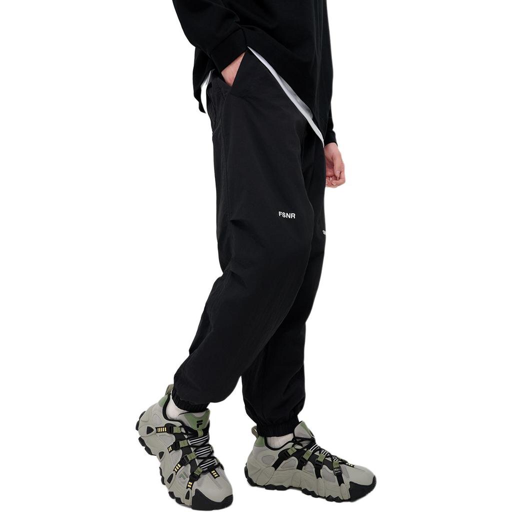 FILA Fusioneer Comfortable Loose Fit Woven Casual Pants Men bottoms Black T11M435802FBK