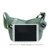 Soft Touch Corduroy Crossbody Bag with Detachable Coin Pouch Adjustable Strap for Teens School Use