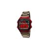 Maßgeschneiderte Uhr modifizierte Serie rotes Harzgehäuse wasserdicht Modetrend AE-1300WH-4A-Red Flame Silberne Vorderseite Quarz AE-1300WH-4A