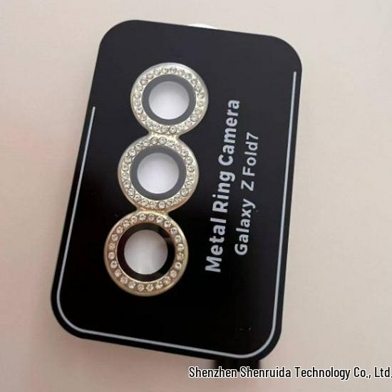 Samsung Z Fold7/Z Flip7 Lens Protector: Metal Eagle Eye Diamond Inlaid, Easy-Apply Glass Film