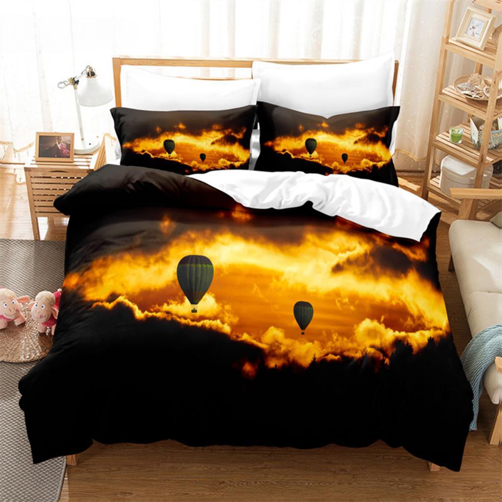 Creative Pictures Set de lenjerie de pat Set de pat cuvertură 3d Lenjerie de pat imprimare digitală Set pat Queen Size Design fashion