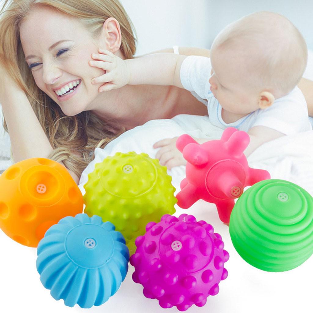 Baby Toy Puzzle Tactile Multi-Texture Hand-Catch Ball Baby Training Soft Ball