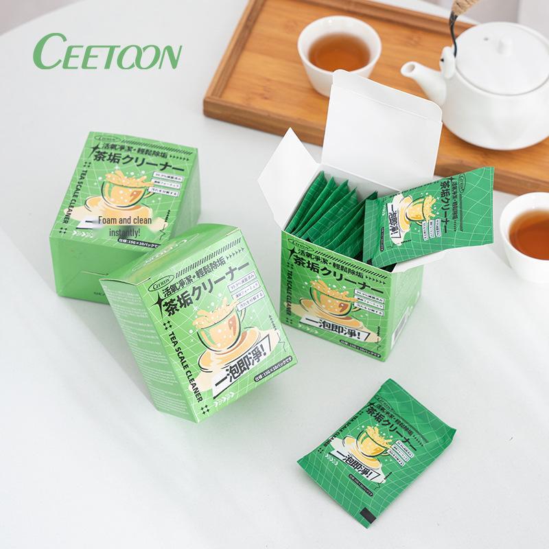 Tea Stain Remover: Food-Grade Citric Acid & Active Oxygen Powder for Teacups and Teaware.