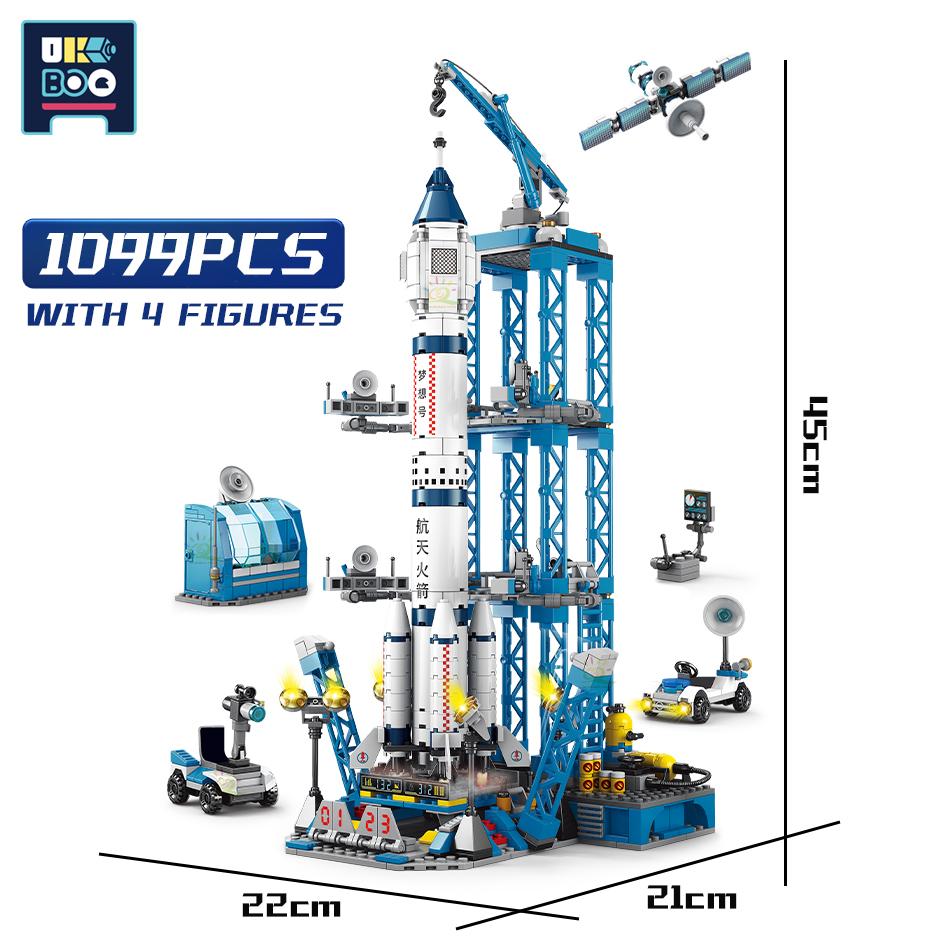 UKBOO Aviation Series Space Shuttle Aerospace Spaceship Carrier Rocket Building Blocks City Classic Model Bricks Childrens