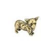 Solid Brass Puppy Corgi Figurine Miniature Tea Pet Crafts Desktop Small Ornament Dog Home Decorations Accessories Children Gifts