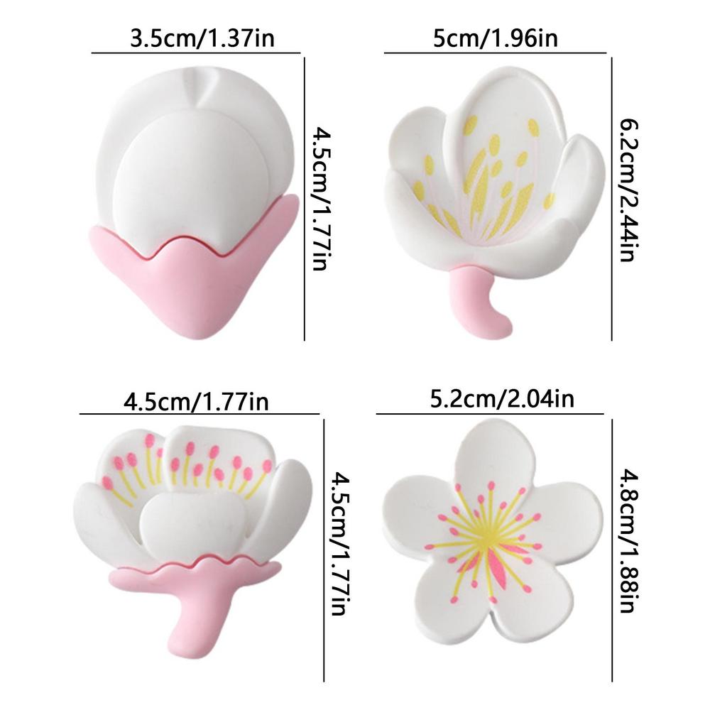 

INS Розовый цветок Декоративный магнит на холодильник Магниты Креативная доска Мультфильм Магнитные наклейки Домашний декор белый