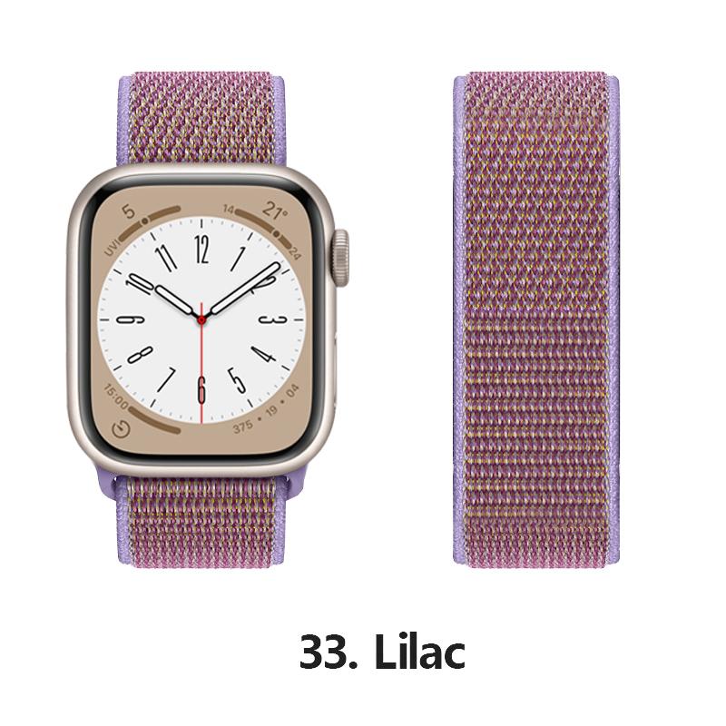 Nylon Strap For Apple Watch 10 Bands 46mm 44mm 40mm 45mm 41mm 49mm 42mm 38mm Bracelet Correa iwatch Series 8 se 7 6 3 9 11 40 mm