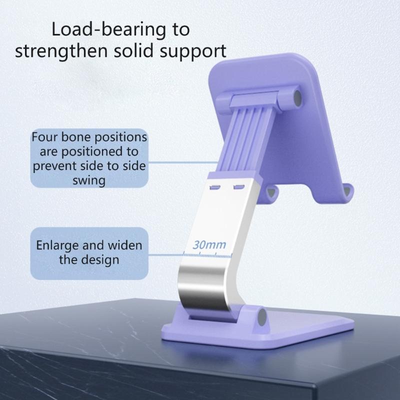 Multi-function Foldable Tablet Mobile Phone Desktop Universal Stand Desk Holder Adjustable Desk Bracket-Smartphone Stand