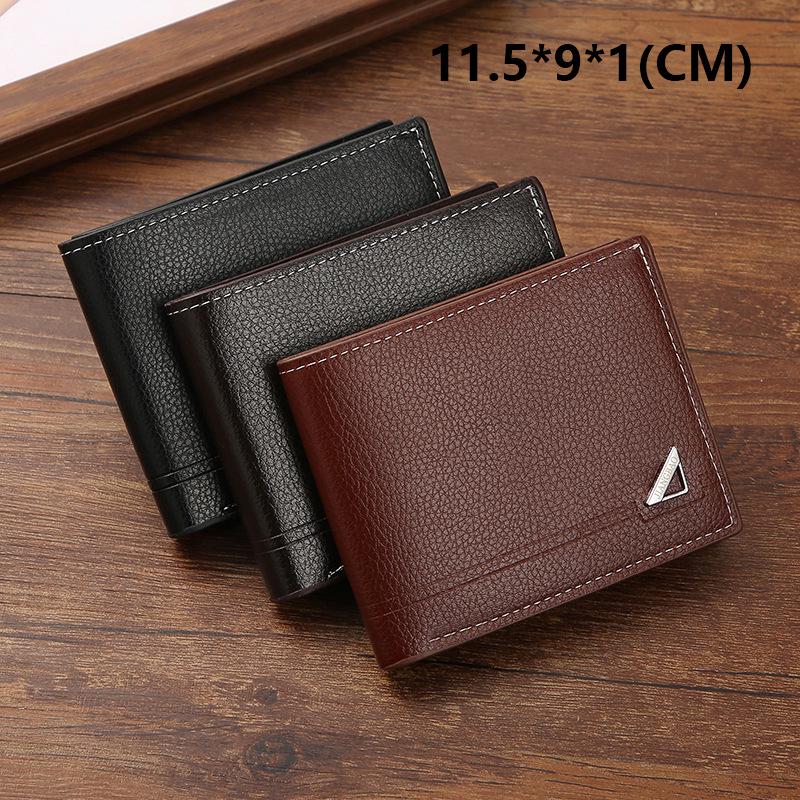 Men's Casual Leather Wallet - Youth Business Style, Spacious, Soft, and Stylish Horizontal Design