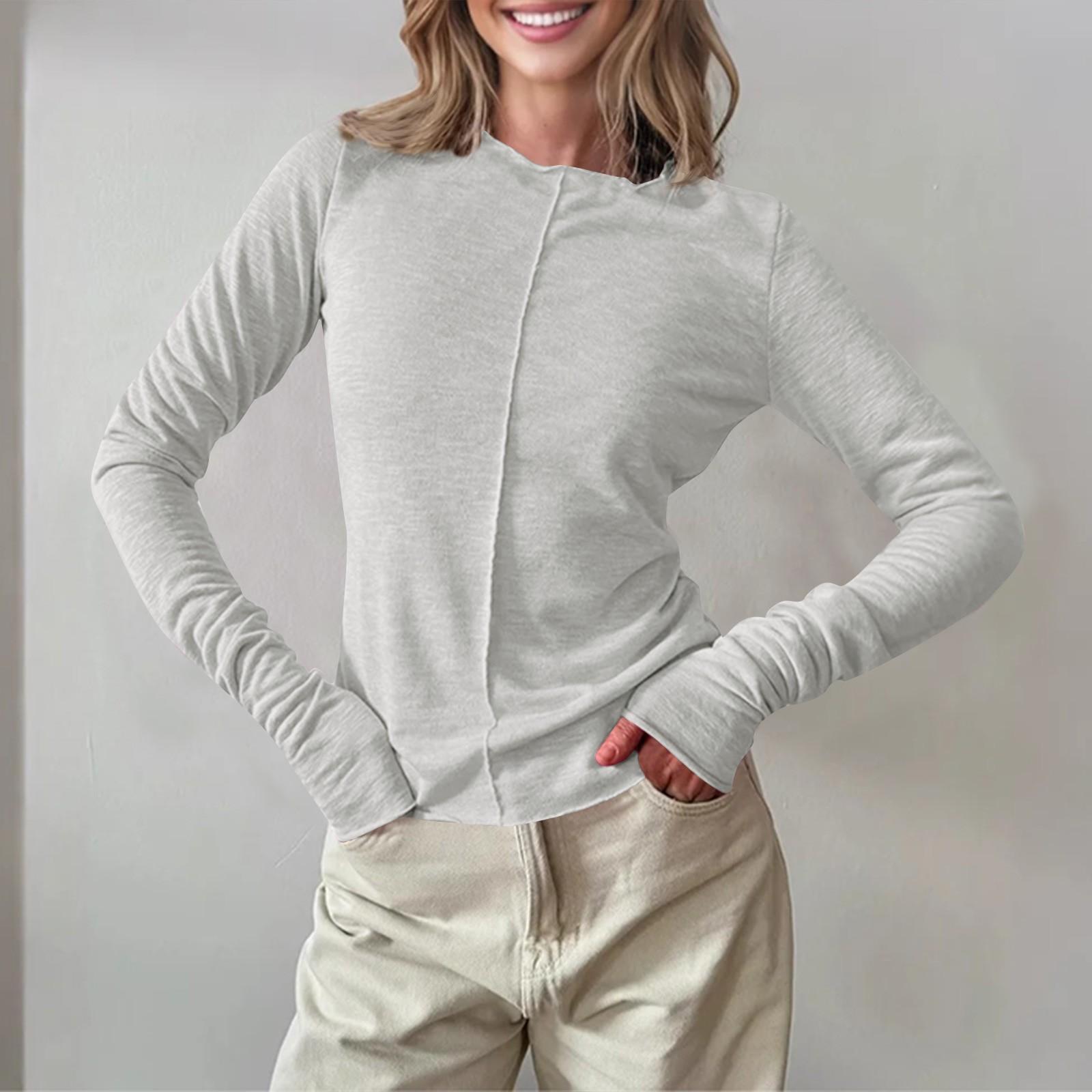 

Женская осенне-зимняя повседневная однотонная рубашка с длинным рукавом и толстовка с верхом S белый