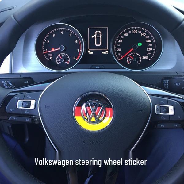 Volkswagen Německo Dekorativní nálepka na volant pro Teramont, Lamando, Lavida, Bora, Magotan, Tiguan L