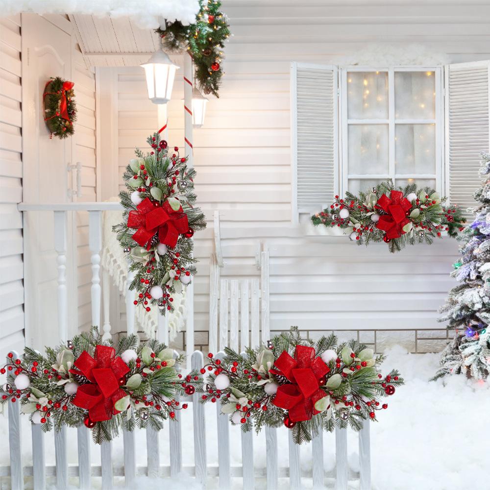 Christmas Staircase Wreath Staircase Decoration Pendant Christmas Nordic Home Scene Arrangement Christmas