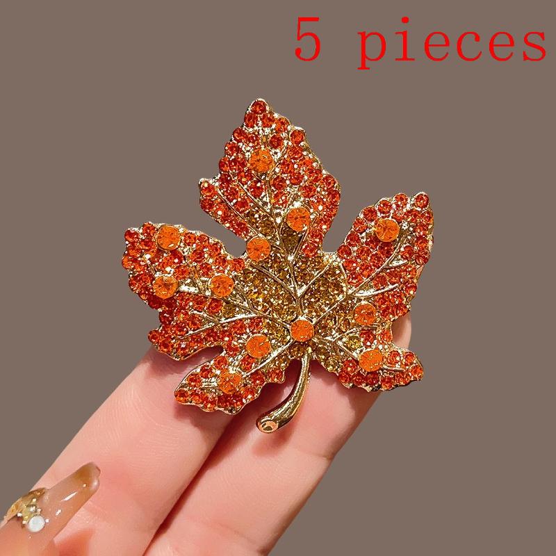 1/5 Stück Trendige Kleidung Kragen Ansteckblume Abzeichen Revers Brosche Vintage Blatt Brosche Anstecknadel Für Frauen Hochzeits Schmuck Geschenk