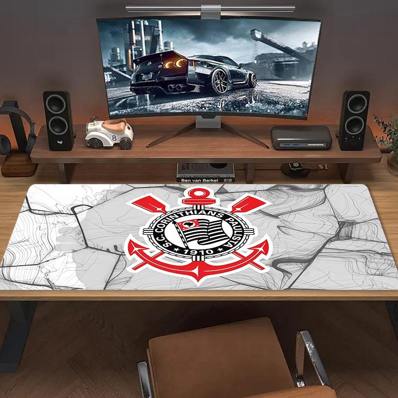SC Corinthians Paulista Print Cushion Non-slip Laptop Tablet Big Mousepad XXL Mat Mini PC Playmat With Lock Edge