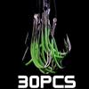 High Carbon Steel Luminous Fishing Hook Barbed Fishing Hook with Line Glow Hook  Fresh&Saltwater
