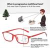 Blue Ray Blocking Anti-Blue Light Reading Glasses Progressive Near Far Multifocal Square Eyeglasses Ultralight Eye Protection