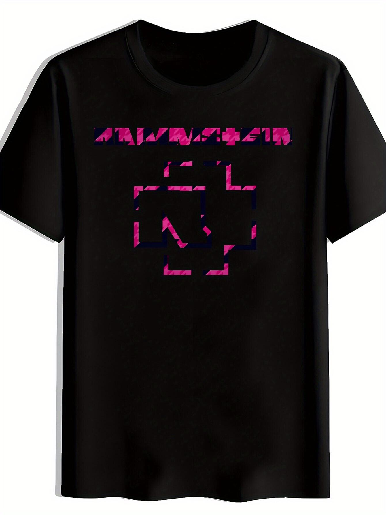 

Vintage Rock Band Graphic T-shirt - Black with Pink Retro Print XL
