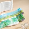 200 cm/rolka Papier Washi z Piaskiem Brokatowym Taśma Do Leczenia Krajobrazu Senny Las Do Ręcznego Notatnika Tło Kolaż Dekoracja DIY
