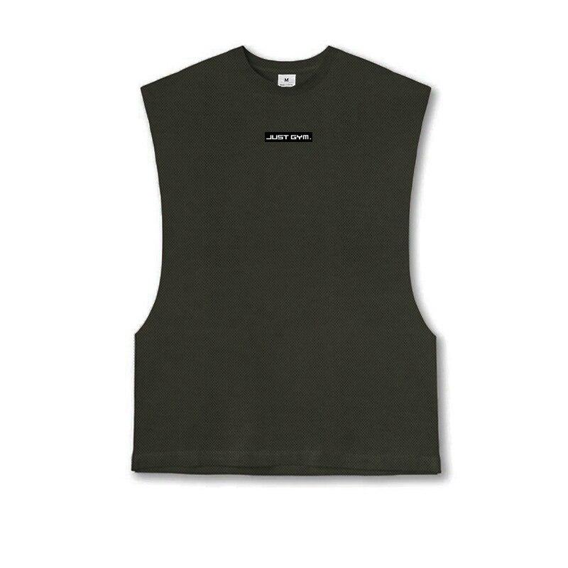 Muscleguys Summer Mesh Quick-drying Pullover Fitness Vest Men's Training Running Sleeveless T-shirt