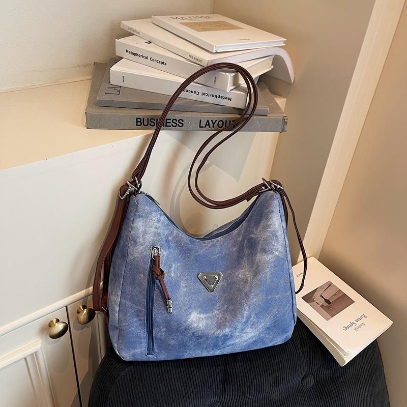 Commuter Tote Bag Large Capacity New Versatile Casual Backpack Fashion Contrasting Color Shoulder Messenger Bag