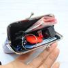 Bohemian Mini Coin Purse: 4-Inch Clip Bag for Cards, Ladies' Clutch