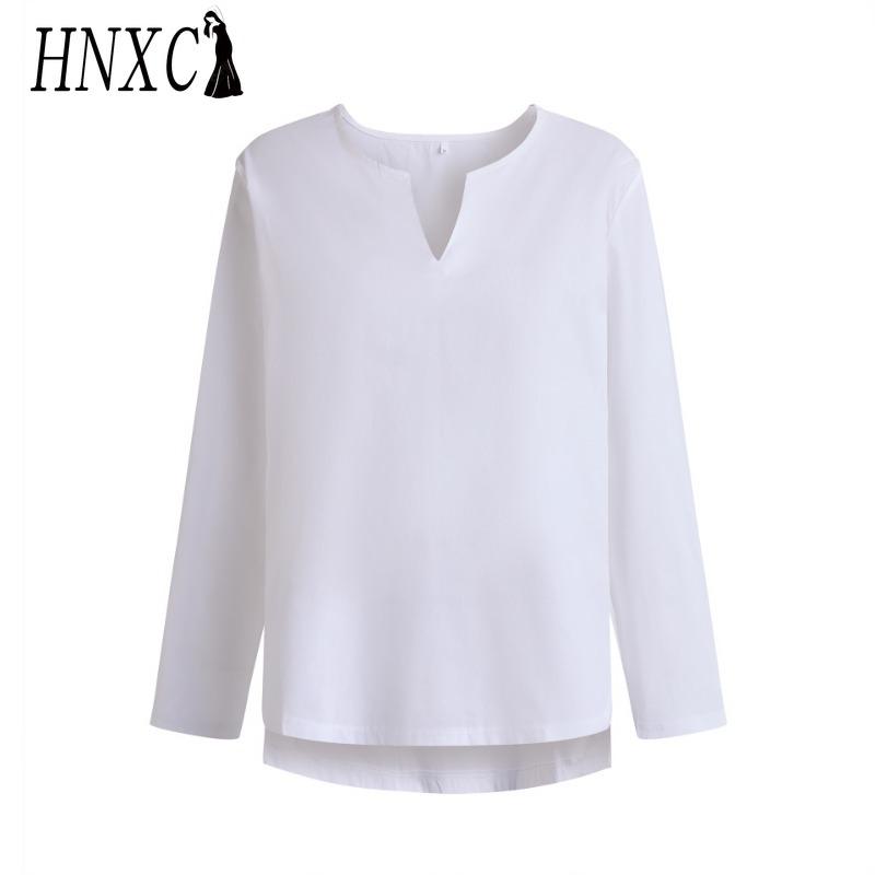 HNXC Pamuk Uzun Kollu Tişört Erkek Modası Bol Gömlek Baskılı Şefkatli Gömlek