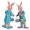 Hase Aufziehspielzeug Retro Metall Schwingender Trommelnder Hase Aufziehspielzeug für Geschenk Sammlung