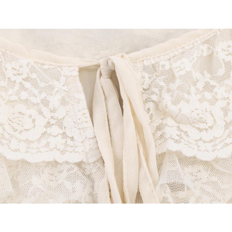 Spring 2026 European & American Style Lace Layered Spaghetti Strap Top