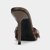 Fashion Women's Sandals Summer 2025 Elegant Tie High Heels Slippers Fashion Square Toe Slip On Ladies Heeled Shoes Footwear New