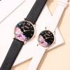 Módní párové hodinky Kožený řemínek Pánské quartzové hodinky Elegantní móda Dámské hodinky Studentské hodinky