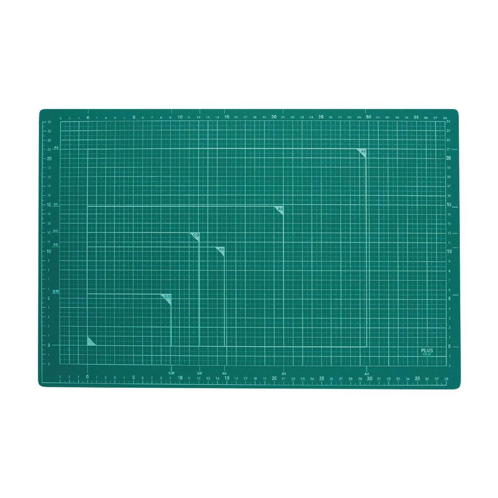 PLUS Cutting A3 Size x 450 Mat, Double-Sided, (300 mm), Green, CS-A3 48-584