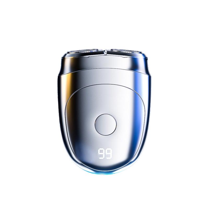 Dual Blade Rechargeable Electric Shaver – Compact & Portable Beard Trimmer for Men