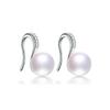 New Fine Grade AAAA Freshwater Pearl Earrings For Women Charm Wedding Party Jewelry Stud Earrings, Top 8-9mm Bread Round Pearls