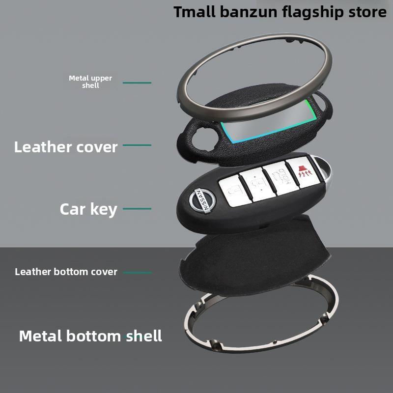 Jgtuh1 2/3 Buttons Car Folding Key Case Cover Shell Fob for Nissan X-Trail Juke F15 Rogue Qashqai J11 Tiida Murano Maxima Quest