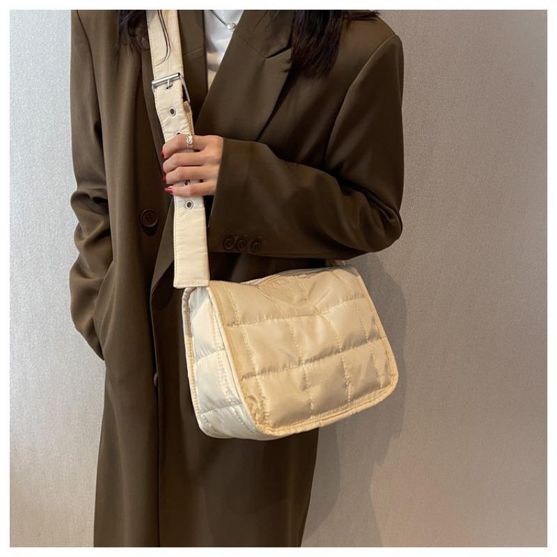 Women's Bag Minimalist Bag Plaid Tote Bag Crossbody Bag Solid Color Casual Bag