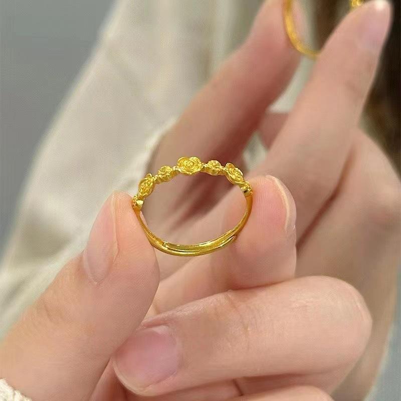 New Light Green Butterfly Sparkly Open Adjustable Ring All-match Ring Ring for Women Jewelry Resin Ring