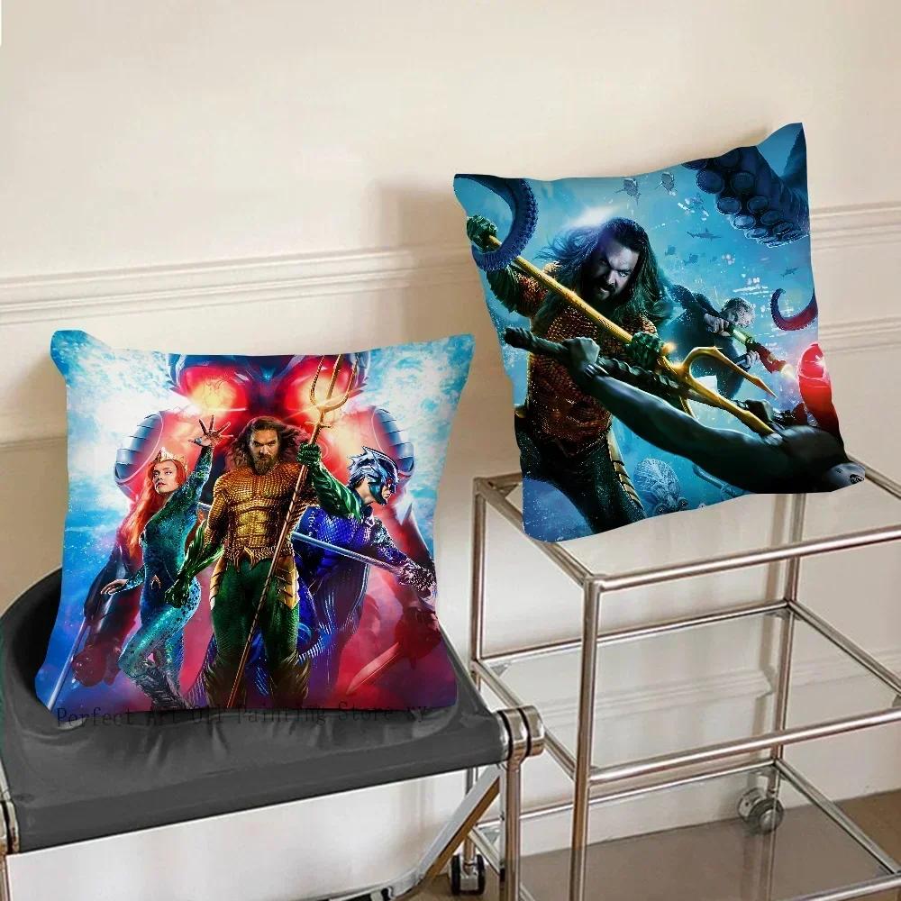 A-Aquaman And The Lost Kingdom Movie Pillow Bedroom Sofa Leisure Comfort Cushion Car Living Room Home Decoration