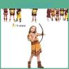 Vibrant Polyester Native American Outfit For Kids Great For Costume Parties And Dance Shows