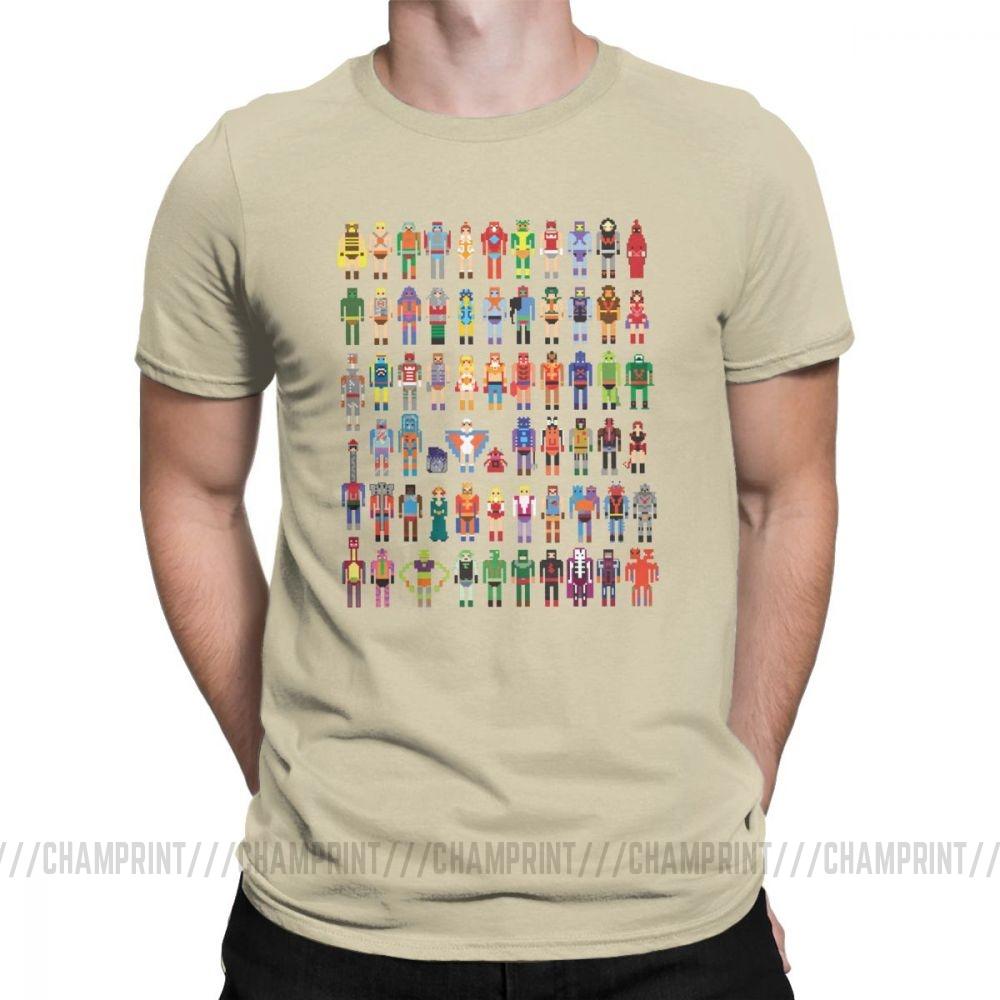 Vintage 8 Bit Of The Universe T Shirt Men O Neck Cotton T Shirt Short