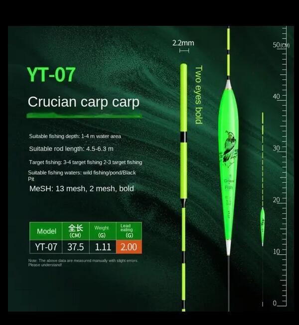 Atraente e sensível flutuador pesca mordida o gancho lembrete atraente T cauda flutuadores ao ar livre pesca acessórios flutuadores