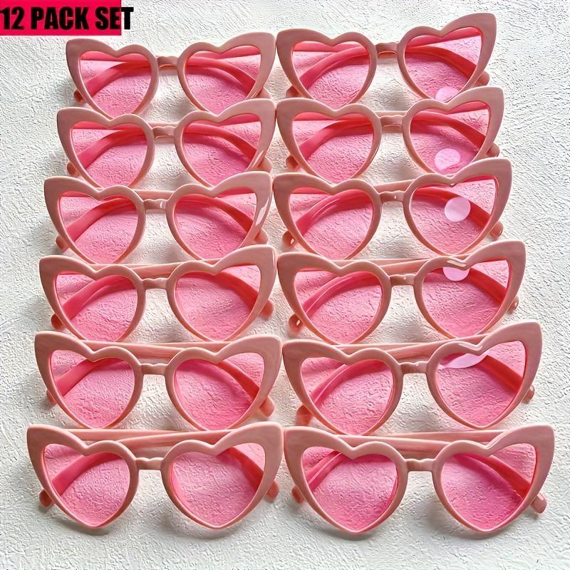 

12-pack heart-shaped vintage photo glasses Lightweight, reusable For parties, festivals & photo booths.