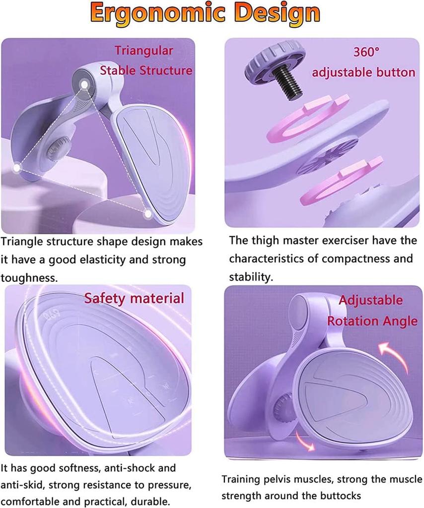 1pc Pelvic Floor Muscle Trainer, Multifunctional Thigh Exerciser, For Postpartum Recovery, Body Shaping, Leg & Butt Training