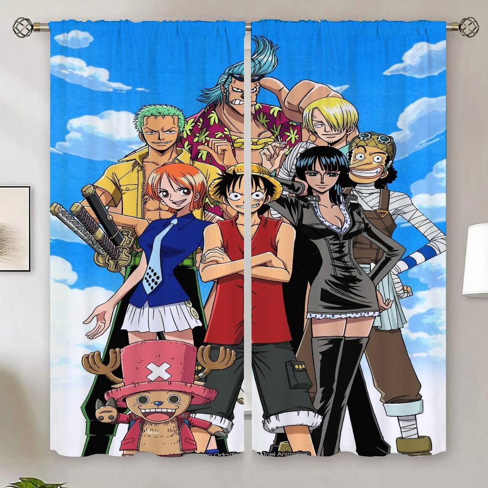 One Piece Heminredningsgardiner för Sovrumsdekoration Moderna Vardagsrumsgardiner 2024 Skärmar Avdelare Köksgardin Rullgardin