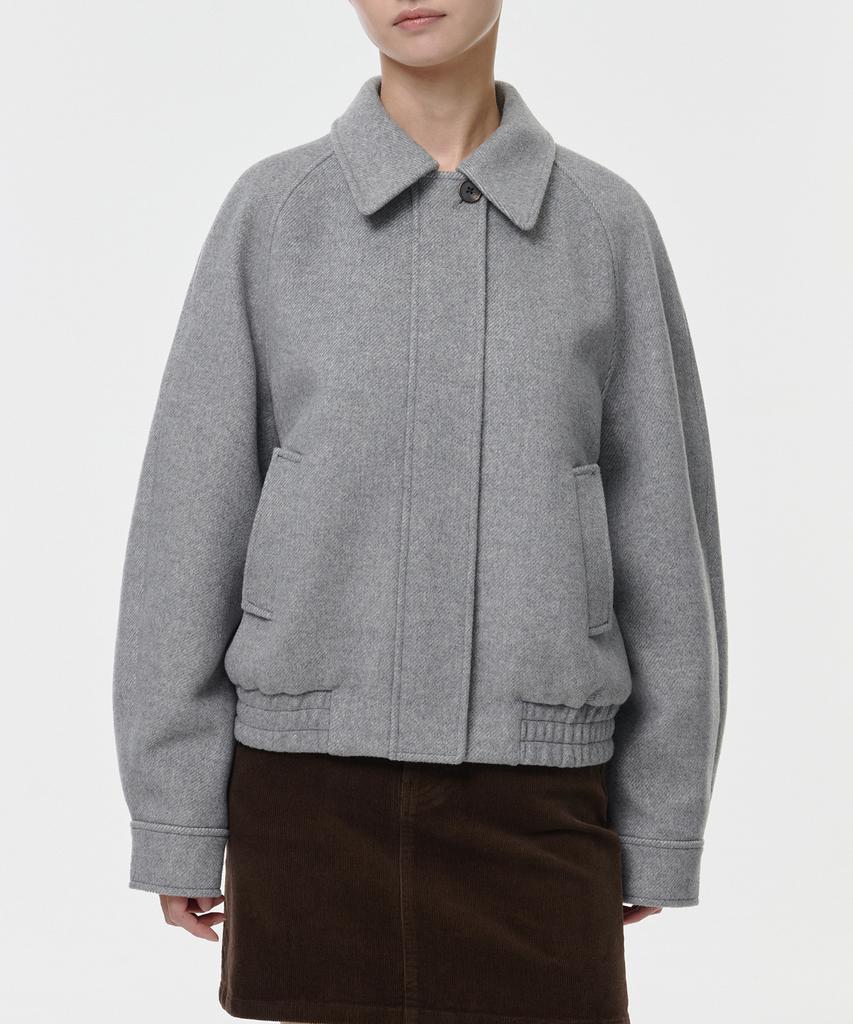 Musinsa Standard Woman Women'S Wool Blend Blouson Jacket [Grey]