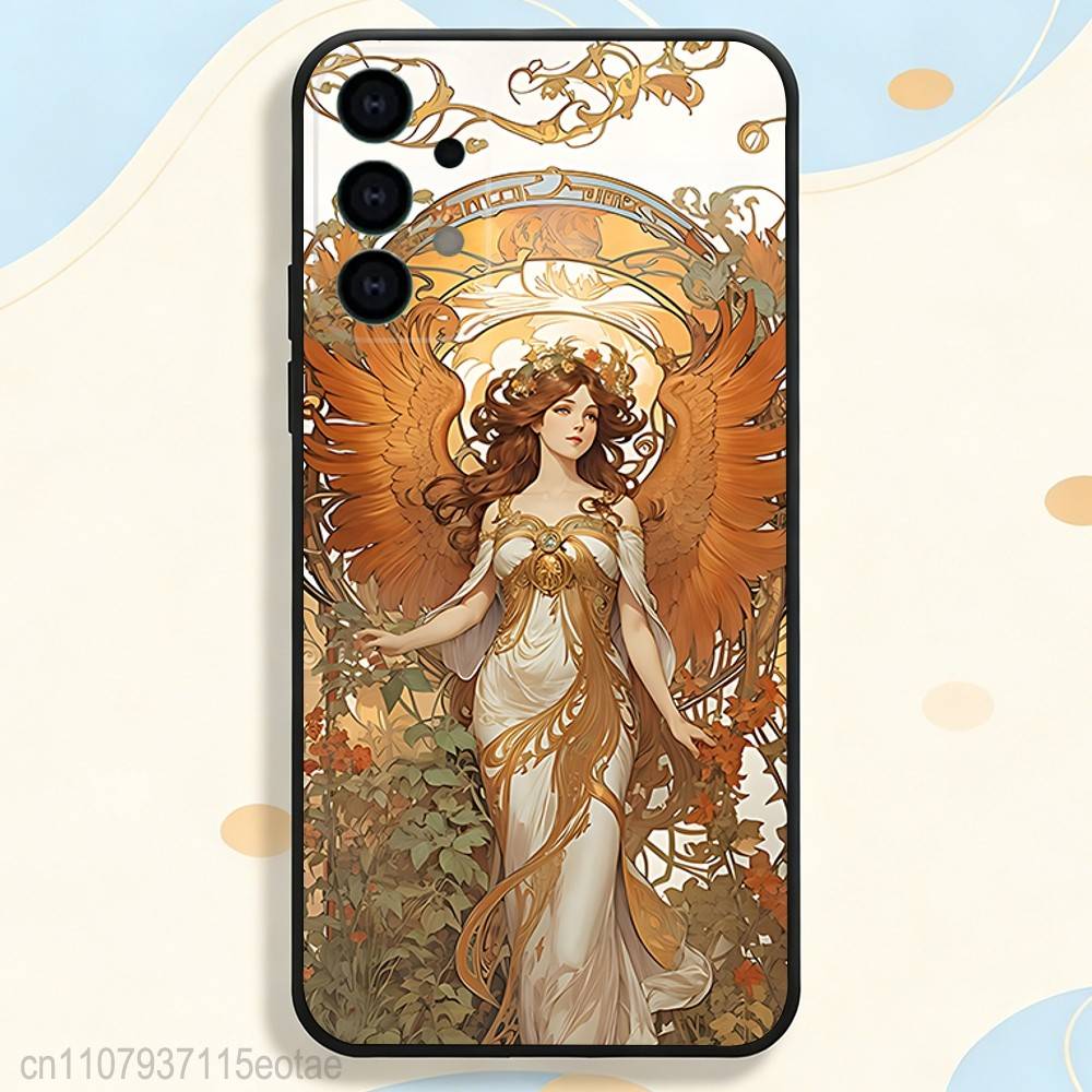 ART Alphonse Mucha Phone Case for Samsung S26 S24 S22 S25 Ultra S9 S20 FE S23 Plus S10 S21 Shockproof Funda Cover SamsungS235G