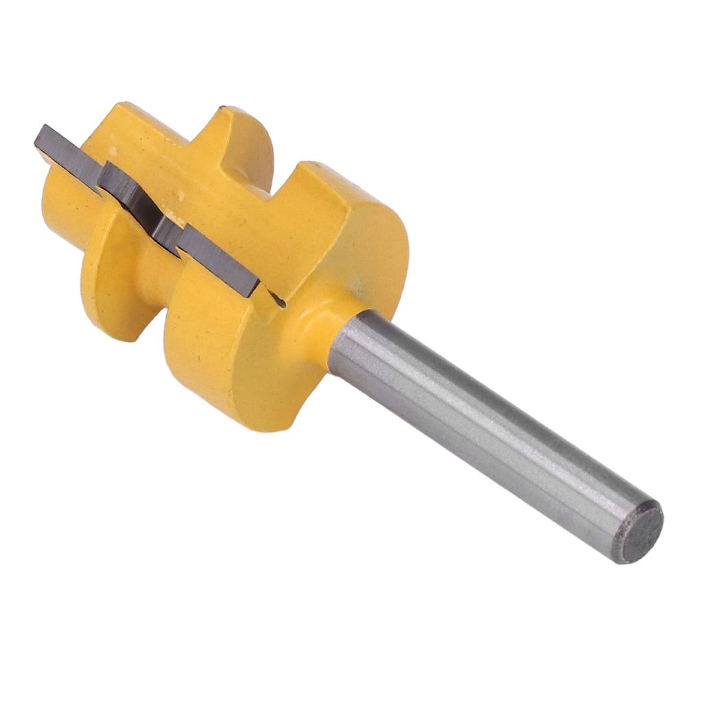 Reversible Glue Joint Router Bit Square Tooth T Slot Milling Cutter with 14in Round Shank