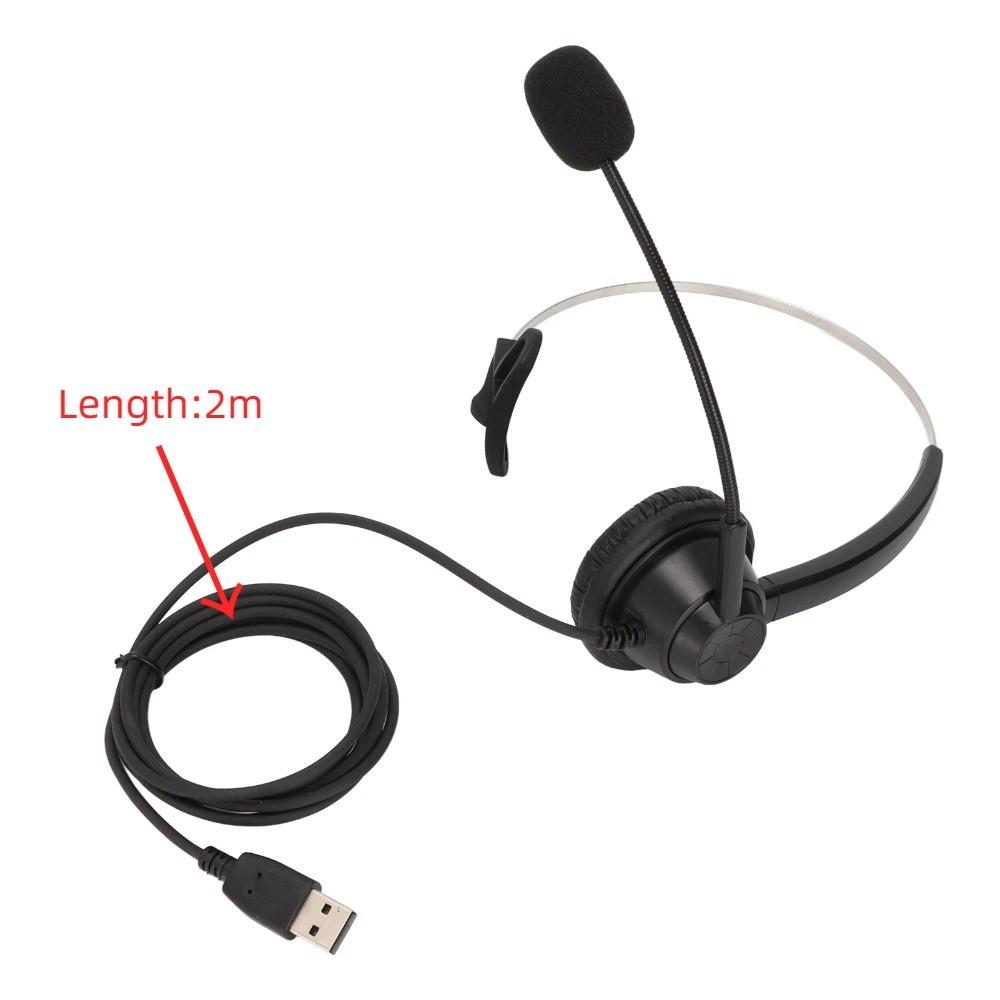 With Microphone Single Ear Business Headset Flexible Noise Reduction USB Headset Office