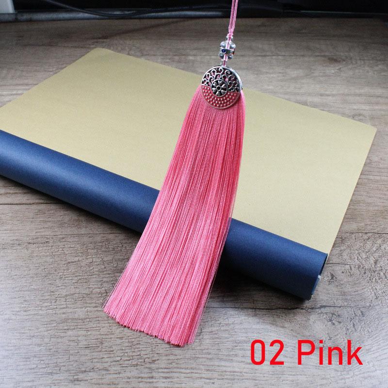 2Pcs Polyester Silk Tassel 15CM Handmade Soft Tassels Hanging Rope Pendant Tassel For DIY Crafts Jewelry Making Decoration