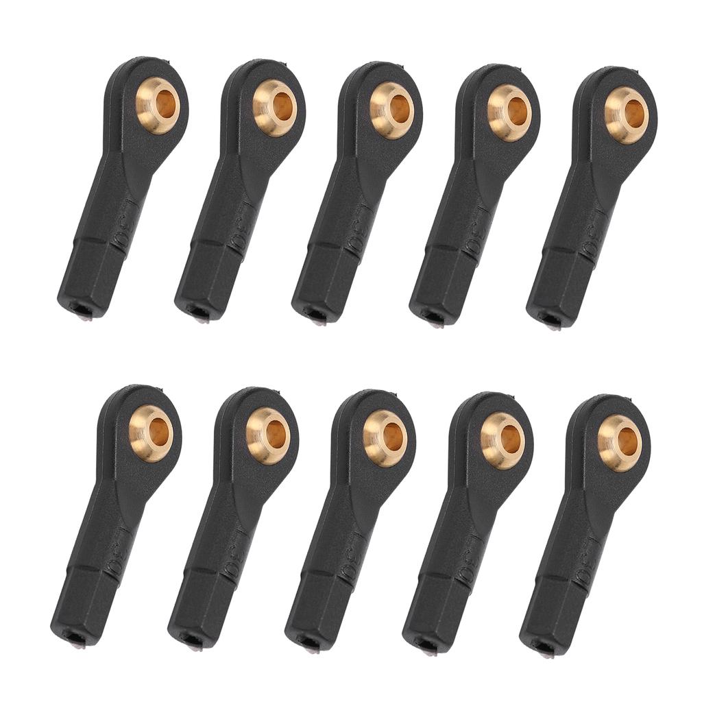 10Pcs RC Tie Rod Ball Head Light Weight Wear Resistant Plastic Accurate Size M3 Tie Rod End Ball Joint for 1/10 1/12